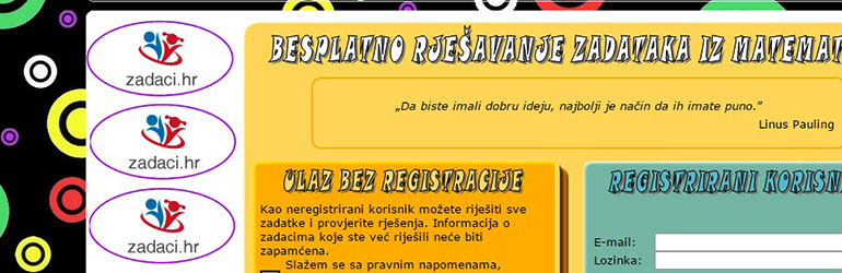 Besplatna provjera znanja iz matematike, zadatci su tu ...