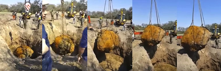 VIDEO | Iz zemlje izvađen golemi meteorit