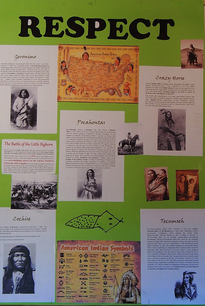 Doznali su i niz zanimljivih činjenica o američkim starosjediocima Indijancima i njihovim slavnim poglavicama i ratnicima Geronimu, Ludom Konju, Cochisu, Tecumsehu te o poznatoj Indijanki Pocahontas.