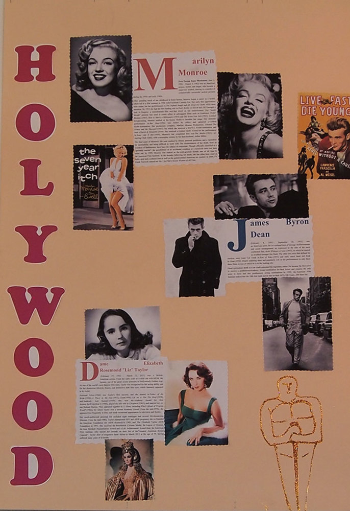 Dostojno je bila predstavljena i američka filmska industrija. Na plakatima su se isticale fotografije slavnih glumaca Marilyn Monroe i Jamesa Deana te suvremenih televizijskih junaka Gilmore Girls i dr. Sheldona Coopera. 