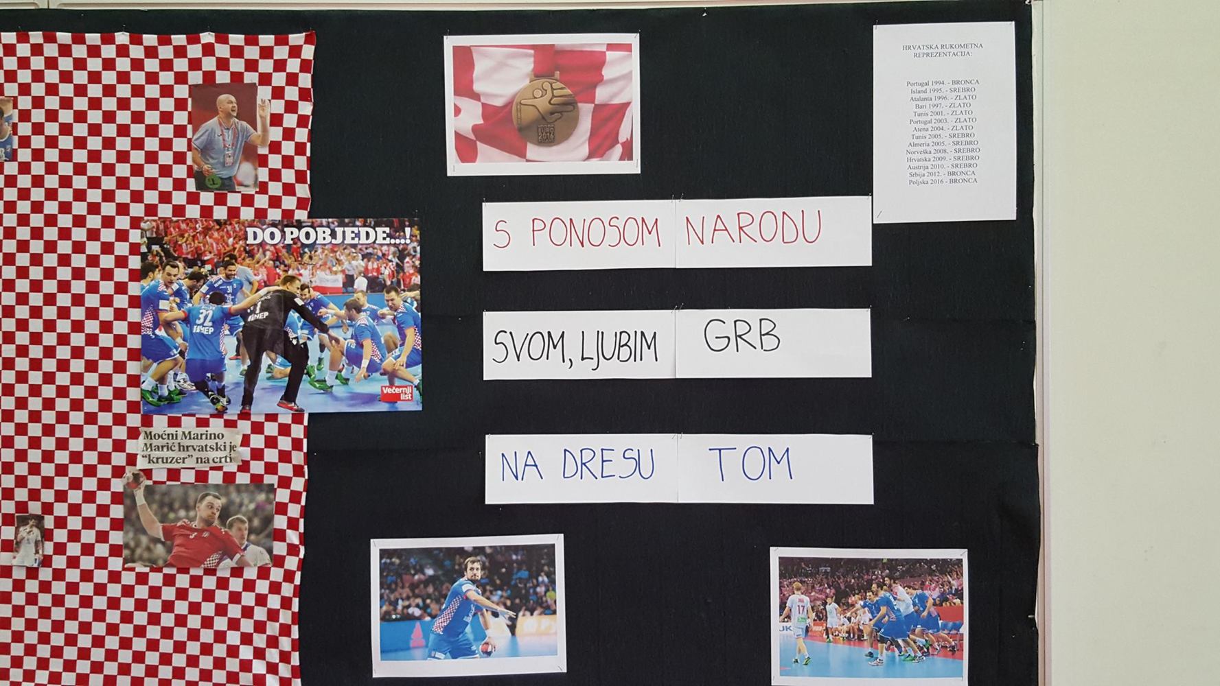 Slike prikazuju aktivnosti kroz godinu. A školarci iz Mikluševaca pažljivo su pratili i slavili  uspjeh naših rukometaša na EP u Poljskoj. 