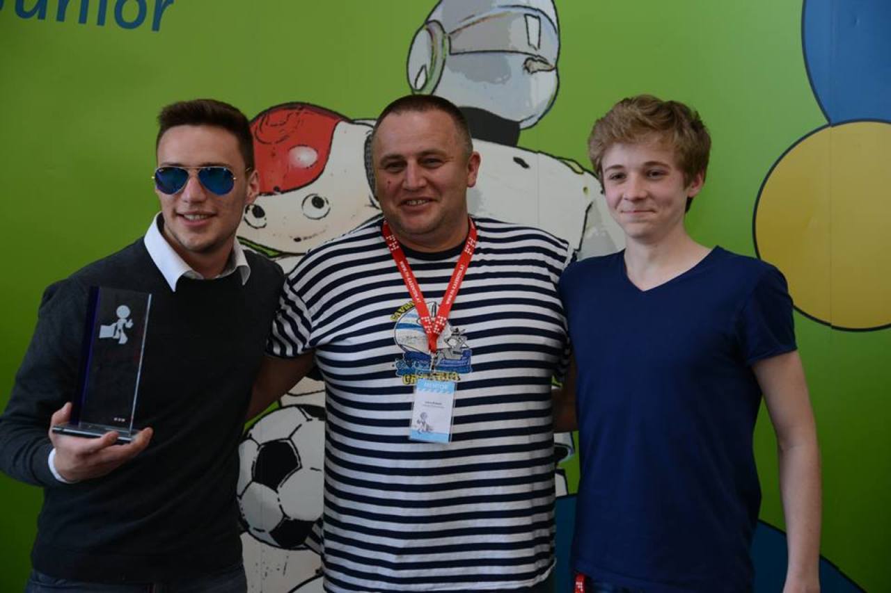 1. mjesto Rescue maze, tim Robofreak, kapetan Ivan Kolarić i Josip Skender