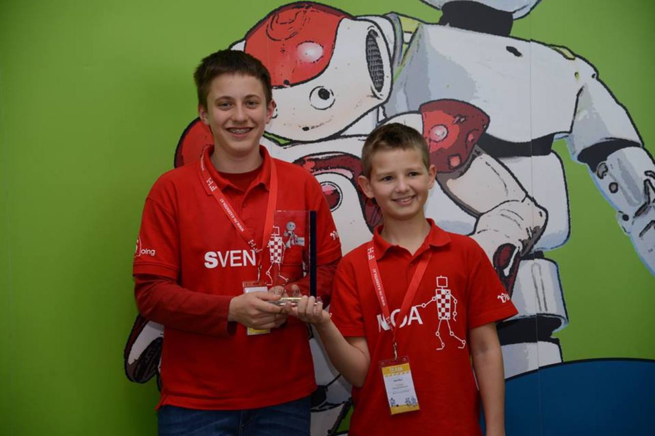 2. mjesto Rescue Line Primary, tim Cveteki, Noa Šoić i Sven Vojnović