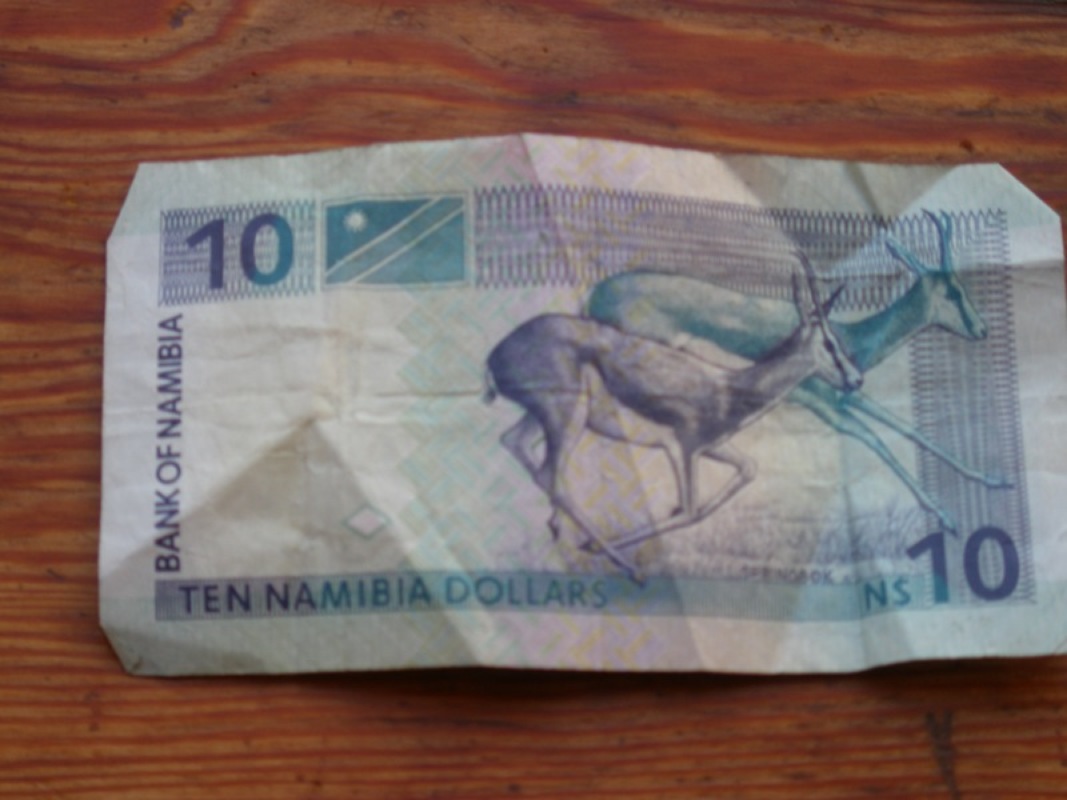Novac u Namibiji s motivima životinja