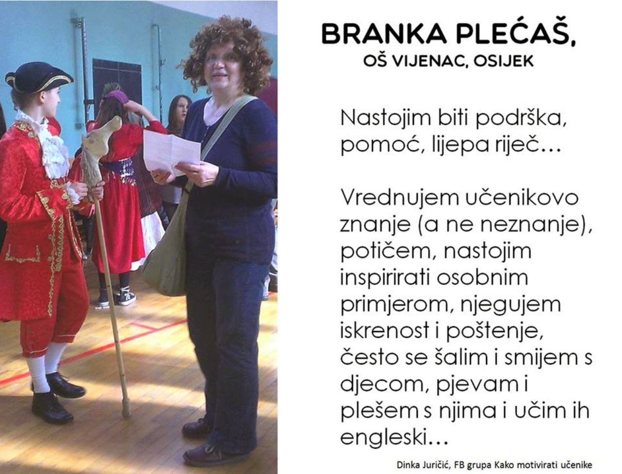 Branka PLEĆAŠ, OŠ Vijenac, Osijek
