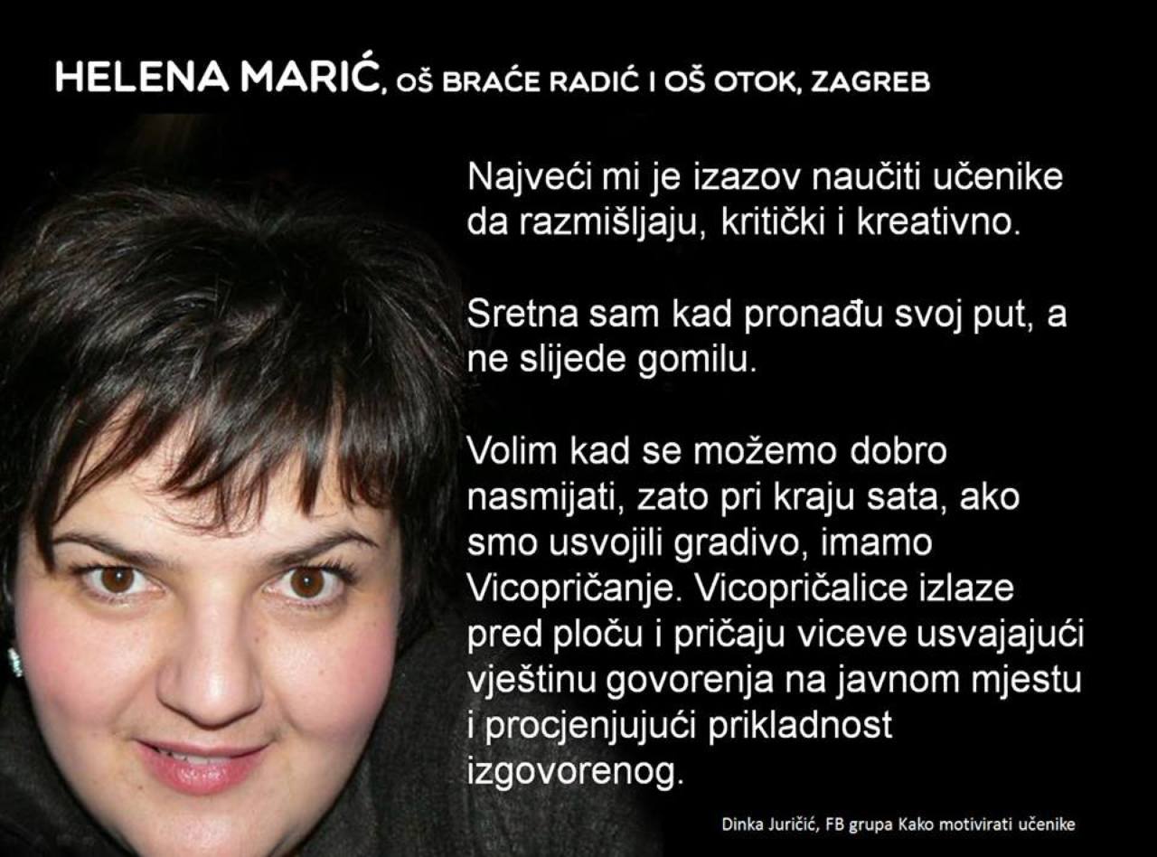 Helena MARIĆ, OŠ Braće Radić i OŠ Otok, Zagreb
