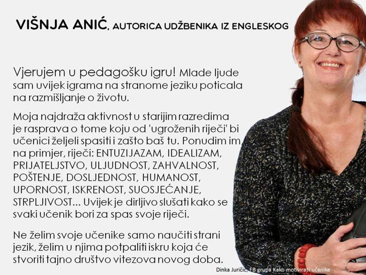 Višnja ANIĆ, autorica udžbenika iz engleskog