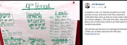 Školski portal: Kanadska učiteljica pokazala učenicima koliko ih mobiteli ometaju u učenju